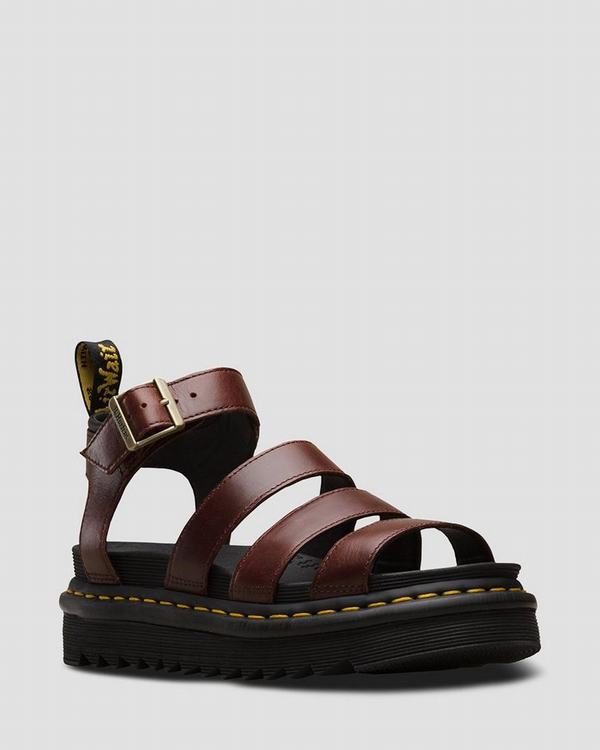 Dr Martens Dámské Sandály Blaire Brando Černé, CZ-628790